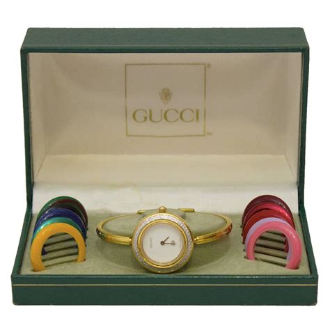 gucci watch with interchangeable colors|authentic gucci bezel watch.